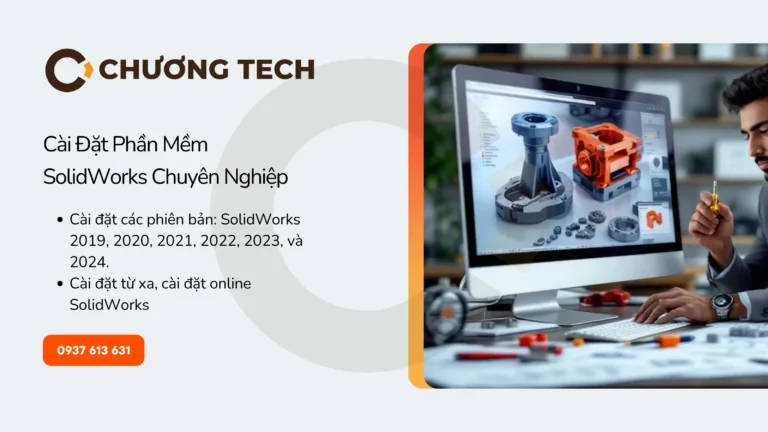 cai dat phan mem solidworks chuyen nghiep tai chuong tech