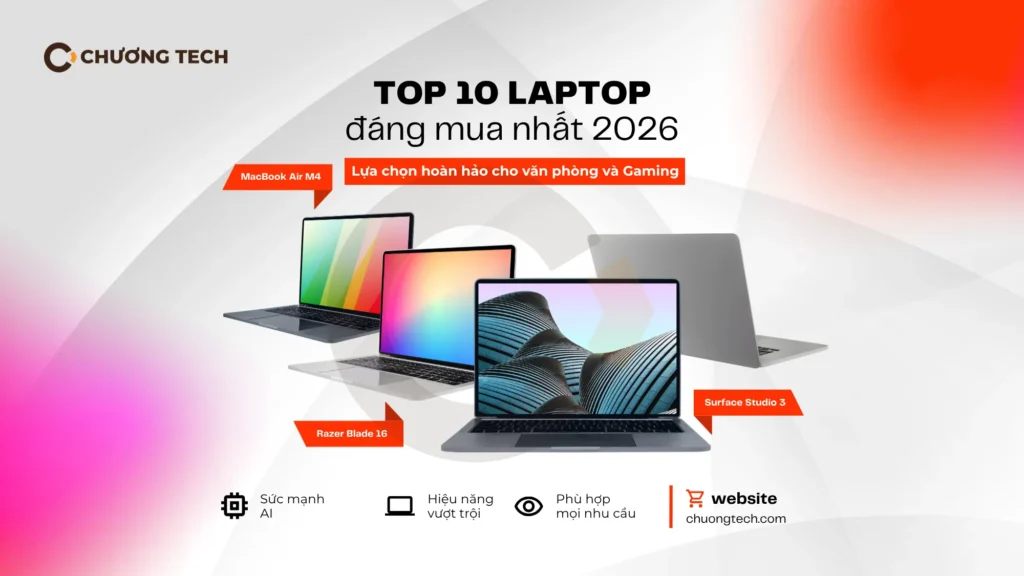 top 10 lap top dang mua nhat 2026