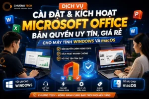 dich vu cai dat office ban quyen gia re chuong tech