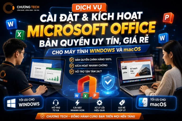 dich vu cai dat office ban quyen gia re chuong tech